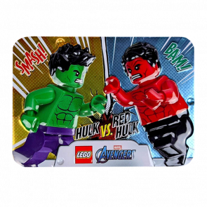 Конструктор Lego Фігурка Hulk vs. Red Hulk Metal Box Super Heroes L0002278 Новий - Retromagaz