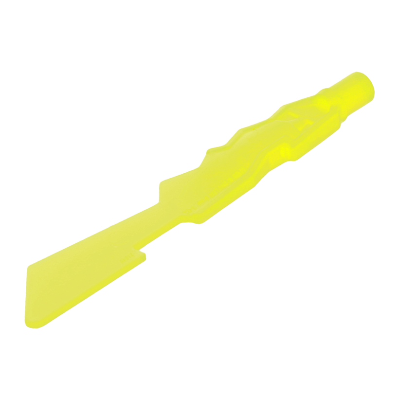 Зброя 4шт Lego Меч Jagged Edges 11439 21548 6157543 Trans-Neon Green Б/У - Retromagaz