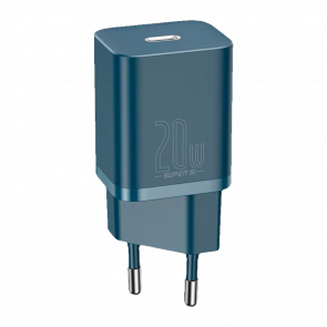 Зарядное Устройство Baseus Super Si Quick Charger 20W EU Type-C Blue - Retromagaz