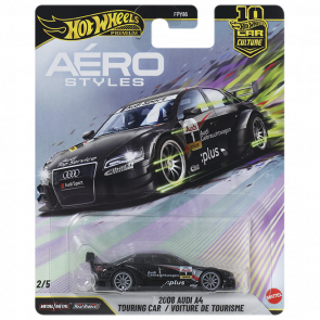 Машинка Premium Hot Wheels 2008 Audi A4 Touring Car Aerostyles 1:64 JKF04 Black - Retromagaz