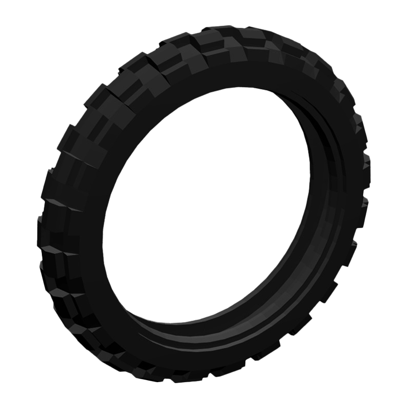 Колесо Lego Шина Motorcycle 81.6 x 15 2902 290226 4562873 6226880 Black Б/У - Retromagaz