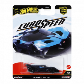Машинка Premium Hot Wheels Bugatti Bolide EuroSpeed 1:64 JBK79 Black Машинка Premium Hot Wheels Bugatti Bolide EuroSpeed 1:64 JBK79 Black - Retromagaz