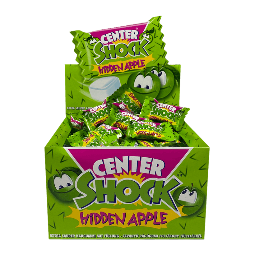 Набір Жувальна Гумка 100шт Center Shock Hidden Apple 4g - Retromagaz