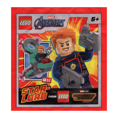 Конструктор Lego Фігурка Star Lord Paper Bag Super Heroes 242402 sh0873 Новый - Retromagaz