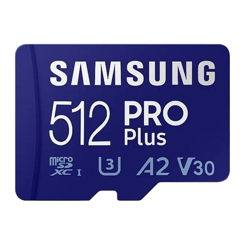 Карта Памяти Samsung Pro Plus UHS-I U3 V30 A2 + SD Adapter 512GB - Retromagaz