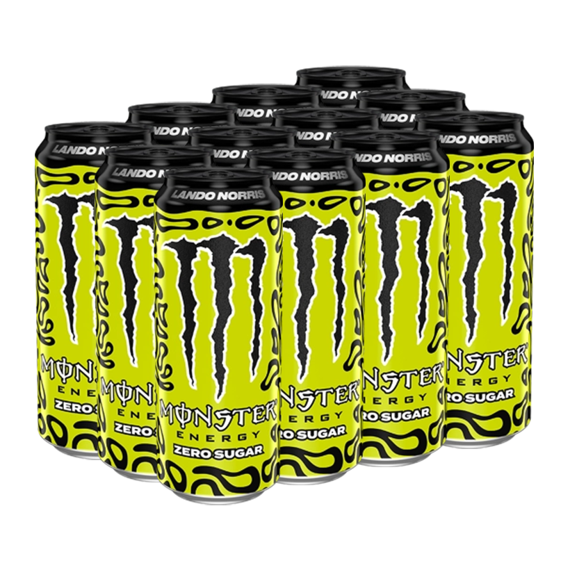 Набір Напій Енергетичний 12шт Monster Energy Lando Norris Formula 1 Zero Sugar 500ml - Retromagaz
