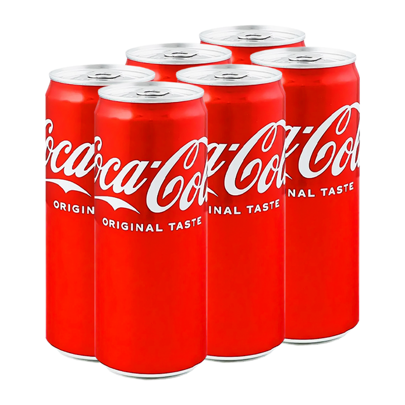 Набор Напиток 6шт Coca-Cola Original Taste 330ml - Retromagaz