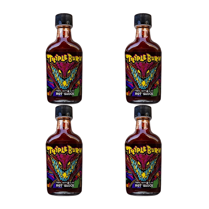 Набор Соус 4шт Обычный Fieryfox Тройной Ожог (Triple Burn) Острый 100ml - Retromagaz