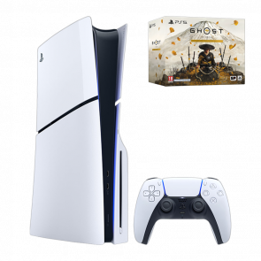 Набор Консоль Sony PlayStation 5 Slim Digital Edition 1TB White Новый + Игра Ghost of Yotei Collector's Edition Русская Озвучка Набор Консоль Sony PlayStation 5 Slim Digital Edition 1TB White Новый + Игра Ghost of Yotei Collector's Edition Русская Озвучка - Retromagaz