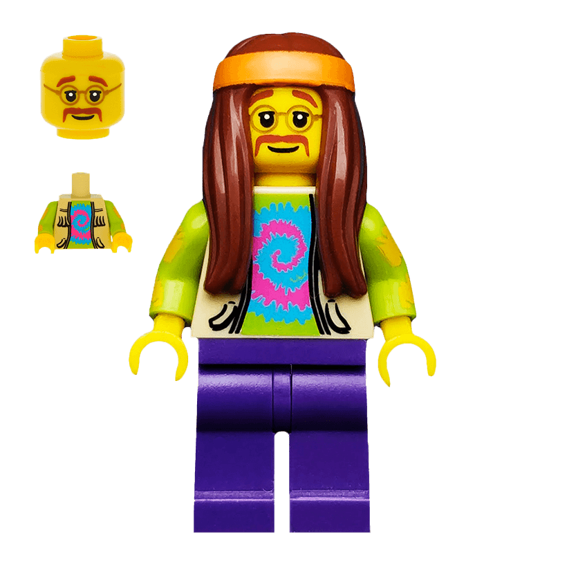 Фигурка Lego Series 7 Hippie Collectible Minifigures col07-11 col107 Б/У - Retromagaz
