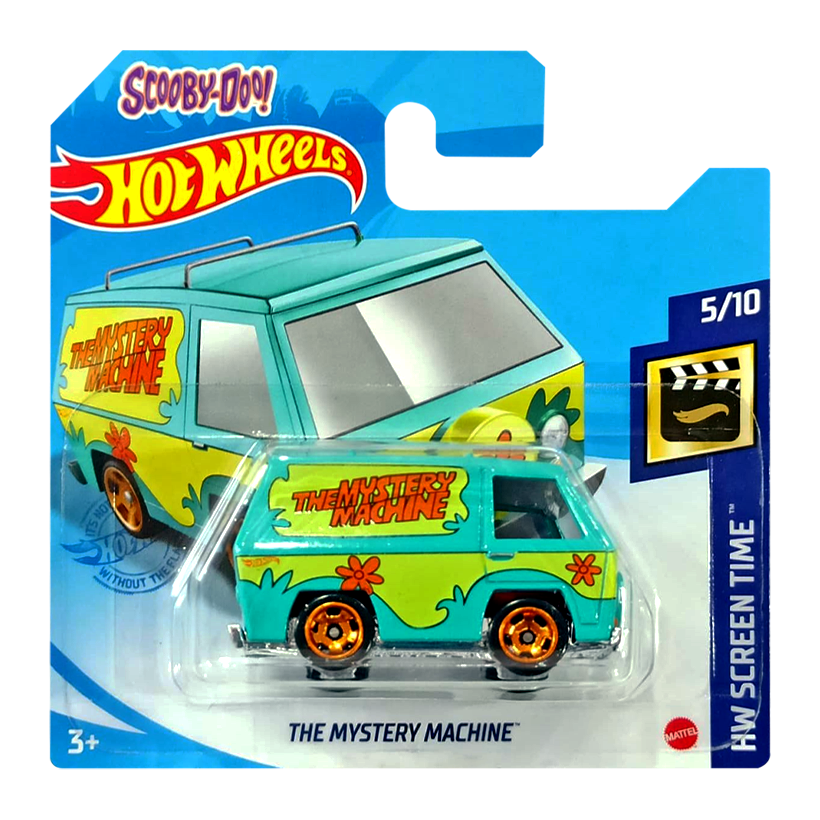 Машинка Базовая Hot Wheels Scooby-Doo! The Mystery Machine Screen Time 1:64 GRX97 Turquoise - Retromagaz