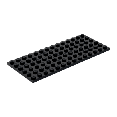 Пластина Lego Звичайна 6 x 14 3456 345626 Black 4шт Б/У - Retromagaz