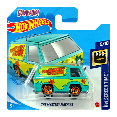 Машинка Базова Hot Wheels Scooby-Doo! The Mystery Machine Screen Time 1:64 GRX97 Turquoise - Retromagaz