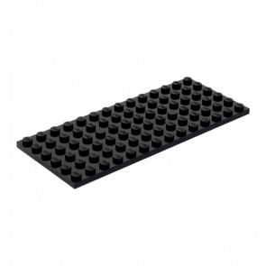 Пластина Lego Обычная 6 x 14 3456 345626 Black 4шт Б/У - Retromagaz
