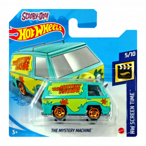 Машинка Базова Hot Wheels Scooby-Doo! The Mystery Machine Screen Time 1:64 GRX97 Turquoise - Retromagaz