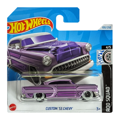 Машинка Базовая Hot Wheels Custom '53 Chevy Treasure Hunts Rod Squad 1:64 HTF18 Purple - Retromagaz