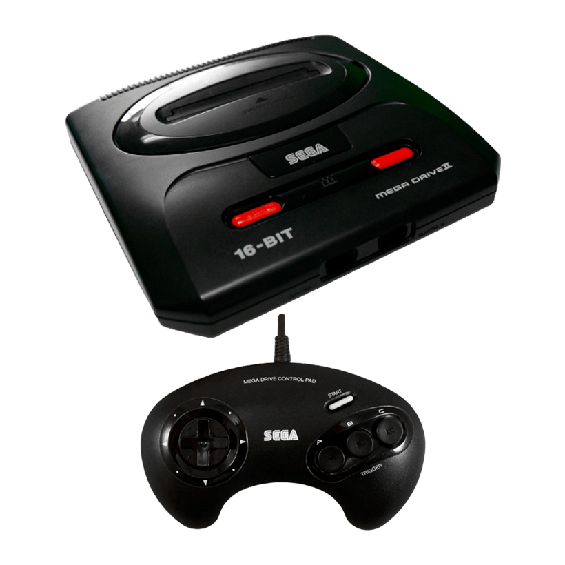 Консоль Sega Mega Drive 2 Europe Black Б/У Хороший - Retromagaz