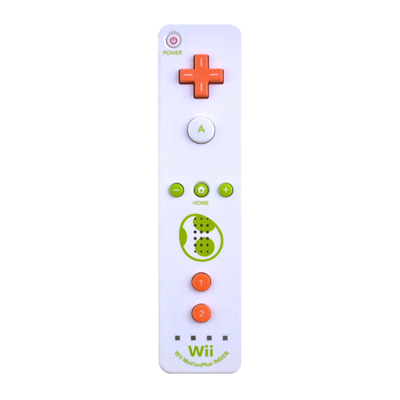 Контролер Бездротовий Nintendo Wii RVL-036 Remote Plus Yoshi Limited Edition White Green Б/У - Retromagaz