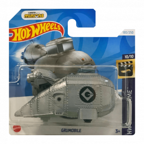 Машинка Базова Hot Wheels Grumobile Minions Despicable Me Screen Time 1:64 HTB39 Silver - Retromagaz