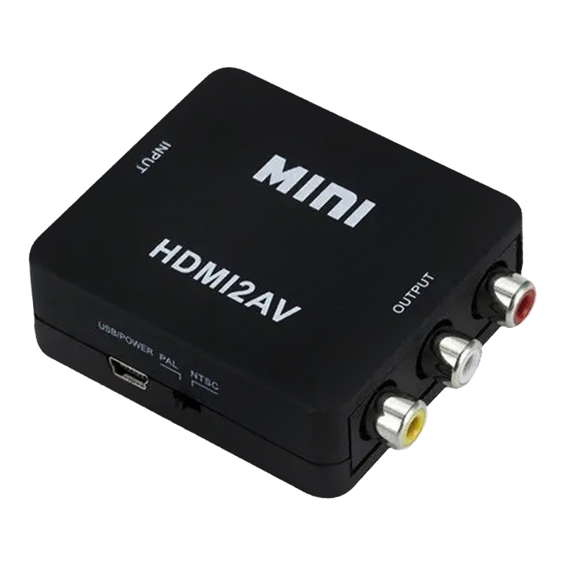 Адаптер RMC HDMI - 3RCA + Mini-USB Black - Retromagaz