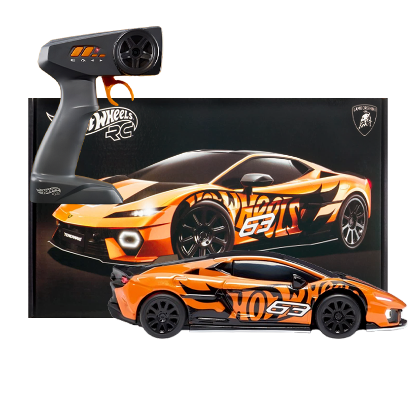 Машинка Радіокерована Hot Wheels Lamborghini Temerario Alleggerita 1:64 JHW60 Orange - Retromagaz