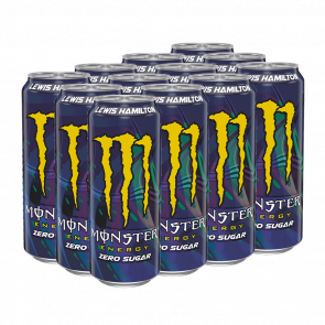 Набор Напиток Энергетический 12шт Monster Energy Lewis Hamilton Zero Sugar 500ml Набор Напиток Энергетический 12шт Monster Energy Lewis Hamilton Zero Sugar 500ml - Retromagaz