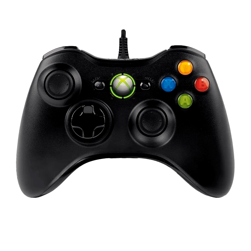 Геймпад Проводной Microsoft Xbox 360 USB PC Black 2.5m Б/У - Retromagaz