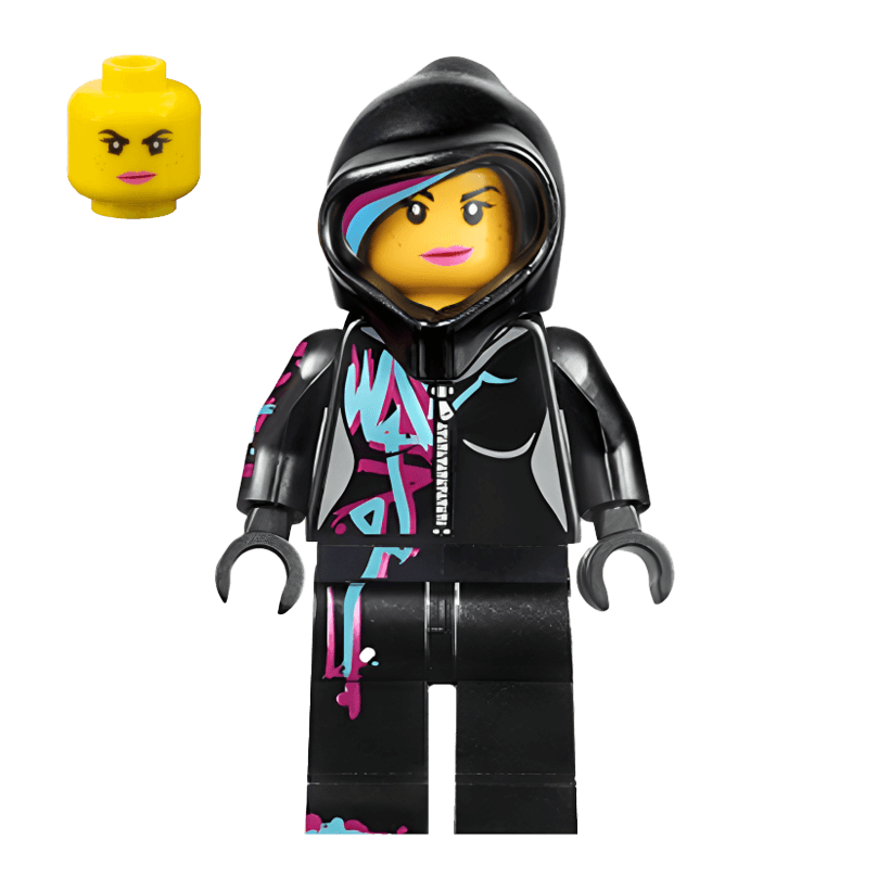 Фігурка Lego The Lego Movie Lucy Wyldstyle Closed Mouth Hood Up Cartoons tlm017 Б/У - Retromagaz