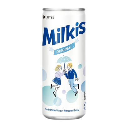Напій Lotte Milkis Газований Молочний Original 250ml - Retromagaz