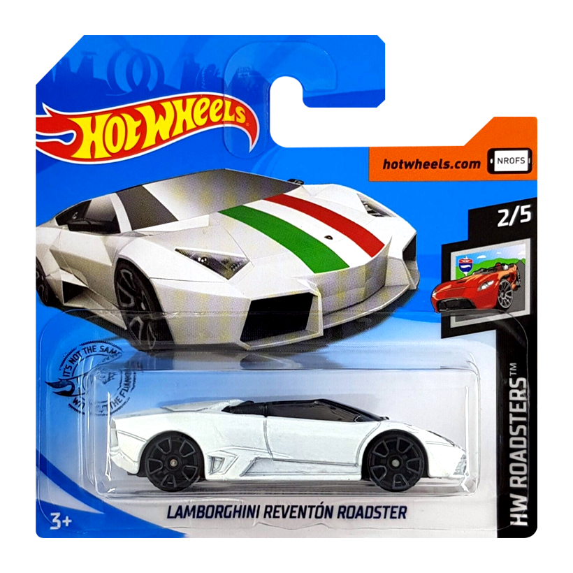 Машинка Базовая Hot Wheels Lamborghini Reventon Roadster Roadsters 1:64 FYF70 White - Retromagaz
