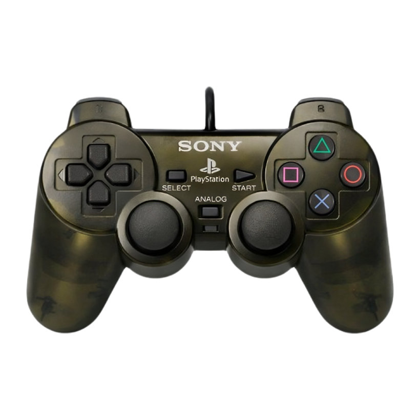 Геймпад Проводной Sony PlayStation 2 SCPH-10010 DualShock 2 Прозрачный Zen Clear Black 2.5m Б/У - Retromagaz