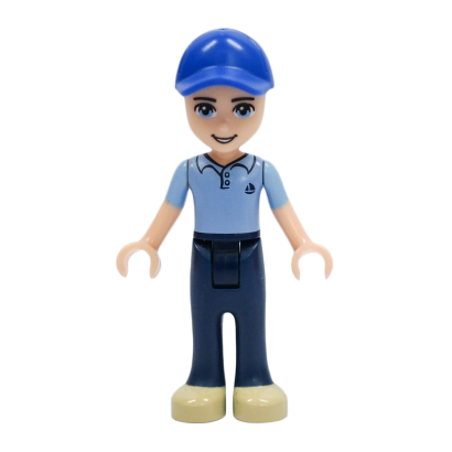Фигурка Lego Andrew Dark Blue Trousers Medium Blue Polo Shirt Friends Boy frnd066 1 Б/У - Retromagaz