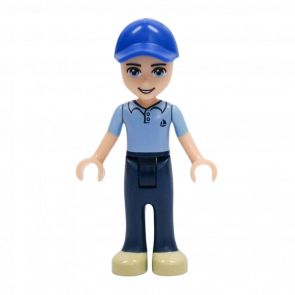 Фігурка Lego Friends Boy Andrew Dark Blue Trousers Medium Blue Polo Shirt frnd066 1 Б/У - Retromagaz