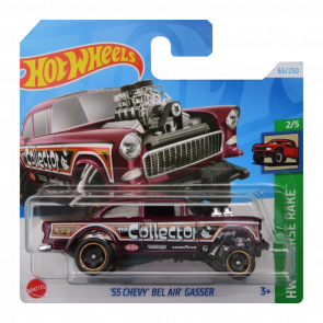 Машинка Базовая Hot Wheels '55 Chevy Bel Air Gasser Reverse Rake 1:64 HTD02 Red