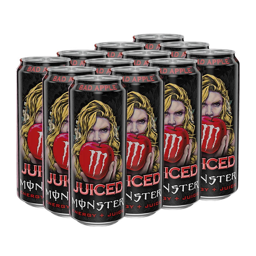 Набір Напій Енергетичний 12шт Monster Energy Bad Apple 500ml - Retromagaz