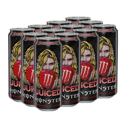 Набір Напій Енергетичний 12шт Monster Energy Bad Apple 500ml - Retromagaz