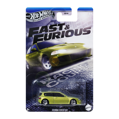 Тематична Машинка Hot Wheels Honda Civic EG Fast & Furious 1:64 HNR88/JBY39 Green - Retromagaz