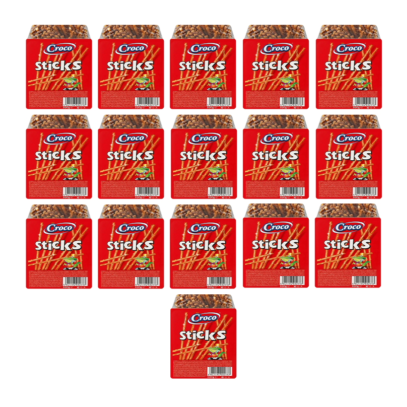 Набір Соломка 16шт Croco Sticks Солона 100g - Retromagaz