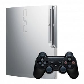 Набор Консоль Sony PlayStation 3 Slim 500GB Silver Б/У + Геймпад Беспроводной RMC Black Новый Набор Консоль Sony PlayStation 3 Slim 500GB Silver Б/У + Геймпад Беспроводной RMC Black Новый - Retromagaz