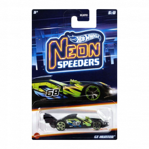 Тематическая Машинка Hot Wheels GT Hunter Neon Speeders 1:64 HLH72/HLH77 Black