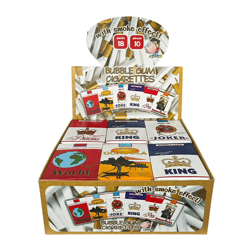 Набір Жувальна Гумка 18шт Joker Bubble Gum Cigarettes 35g - Retromagaz