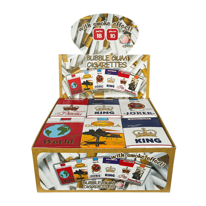 Набір Жувальна Гумка 18шт Joker Bubble Gum Cigarettes 35g - Retromagaz