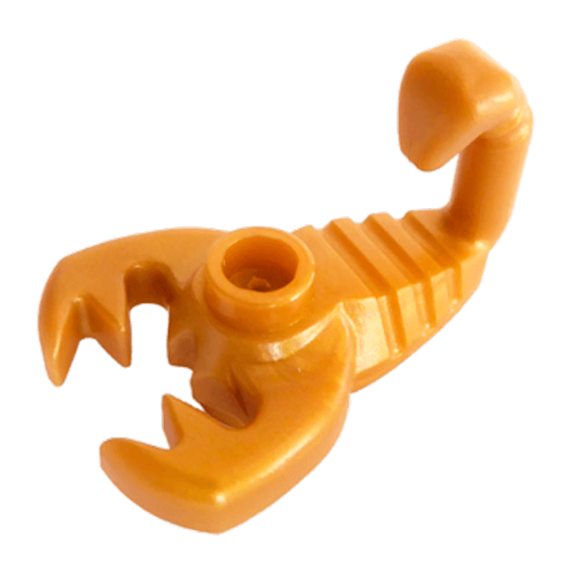 Фігурка 2шт Lego Земля Scorpion Animals 30169 28839 1 4557385 6274794 Pearl Gold Б/У - Retromagaz