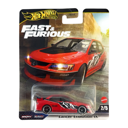 Машинка Premium Hot Wheels Lancer Evolution IX Fast & Furious 1:64 JBM03 Red - Retromagaz