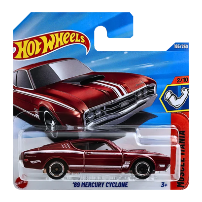 Машинка Базова Hot Wheels '69 Mercury Cyclone Muscle Mania 1:64 HYY61 Red - Retromagaz