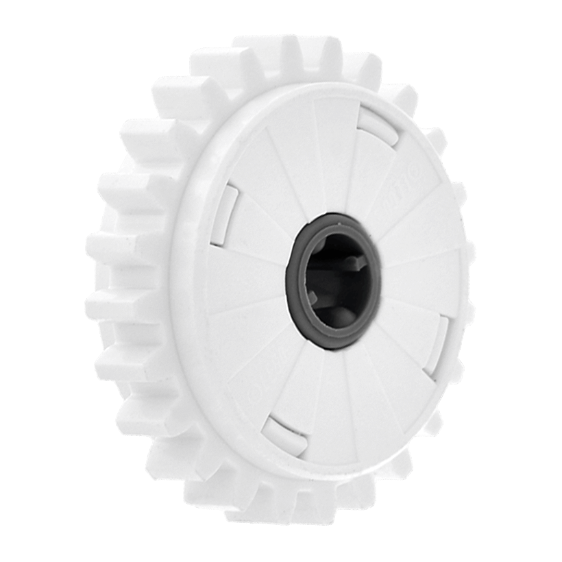 Technic Lego Шестерня 24 Tooth Clutch 60c01 76244c01 4540381 6025005 6036892 6198486 White Б/У - Retromagaz