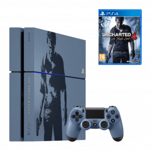 Консоль Sony PlayStation 4 CUH-12хх Uncharted 4 Limited Edition 1TB + Игра Uncharted 4: A Thief's End Русские Субтитры Новый Консоль Sony PlayStation 4 CUH-12хх Uncharted 4 Limited Edition 1TB + Игра Uncharted 4: A Thief's End Русские Субтитры Новый - Retromagaz