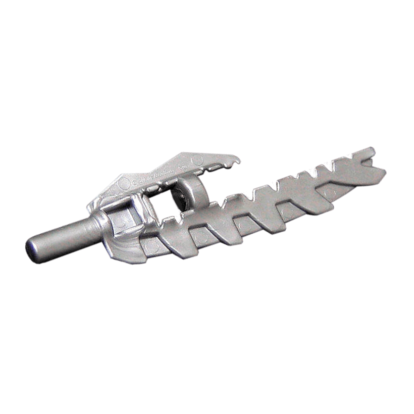 Зброя 4шт Lego Меч Serrated 11107 6024040 Flat Silver Б/У - Retromagaz