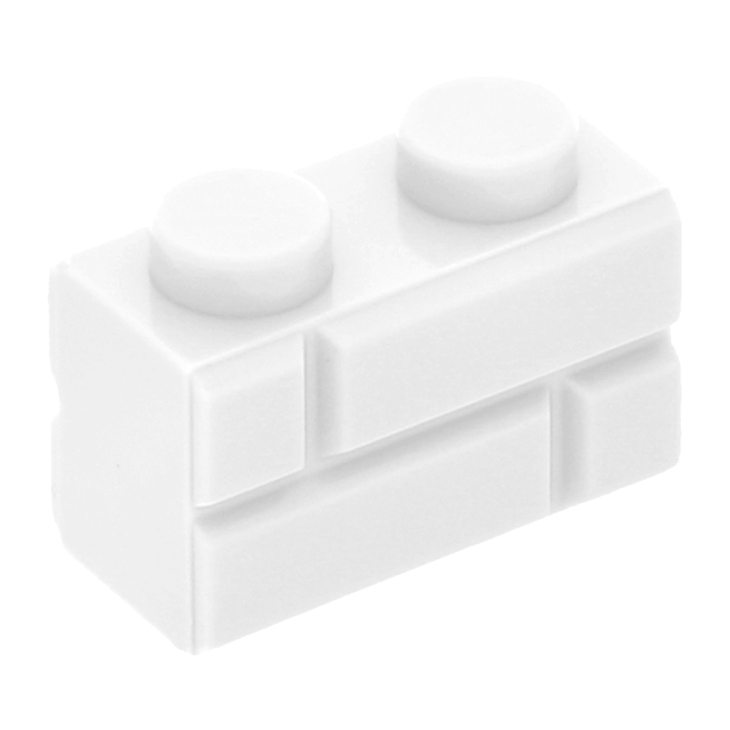 Кубик RMC Модифікована 1 x 2 White 120шт Новий - Retromagaz