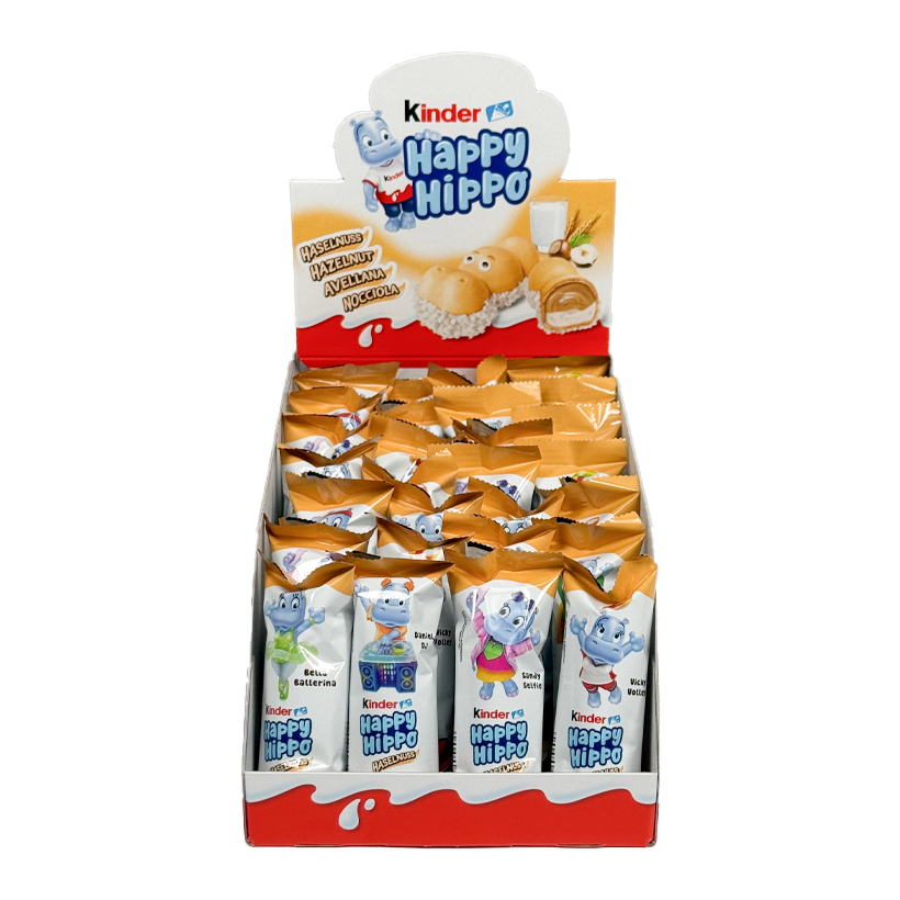 Набор Батончик 28шт Kinder Happy Hippo Hasselnuss 20.7g - Retromagaz